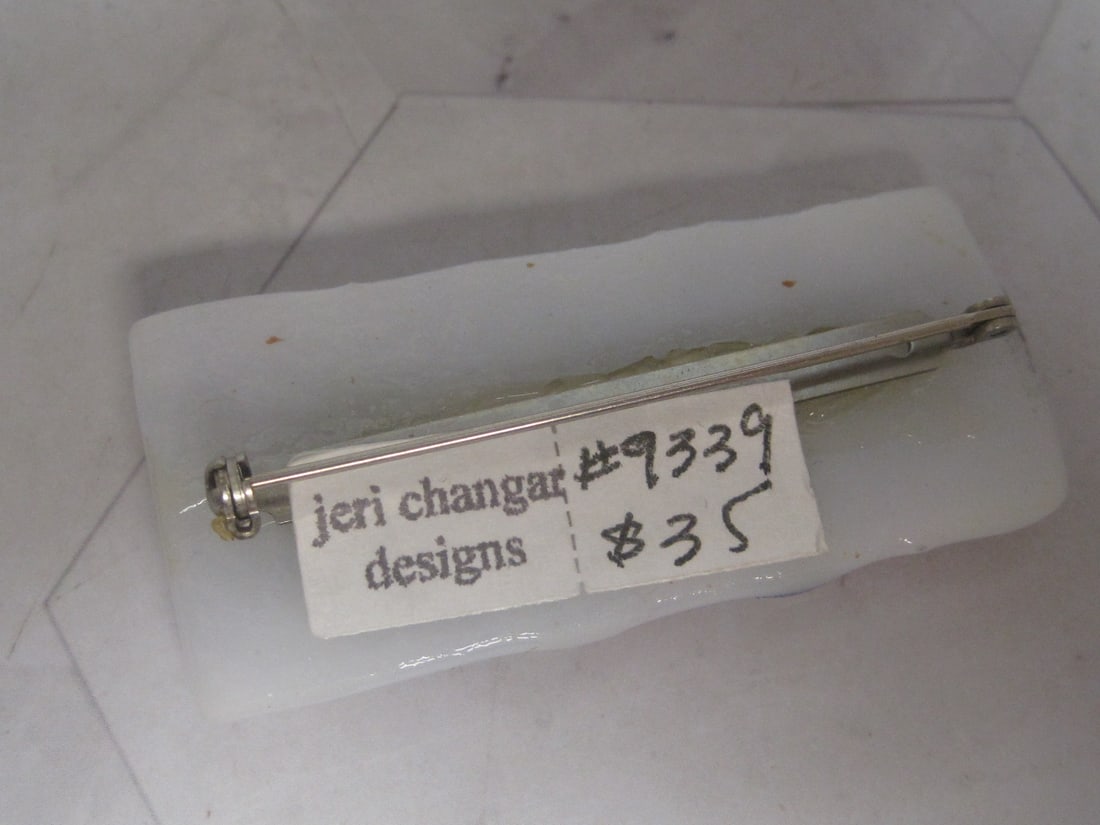 Jeri Changar Designs Art Glass Brooch - 4