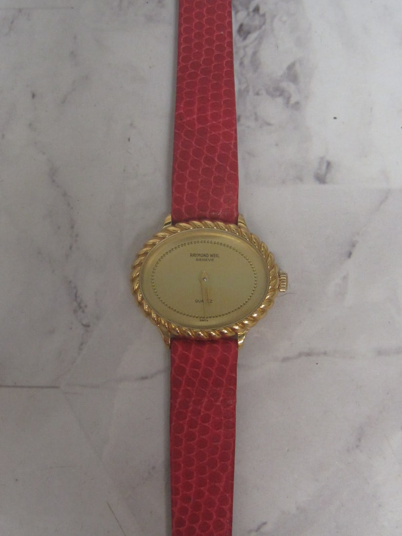 Raymond Weil Geneve 18k Gold Electroplated Watch: .