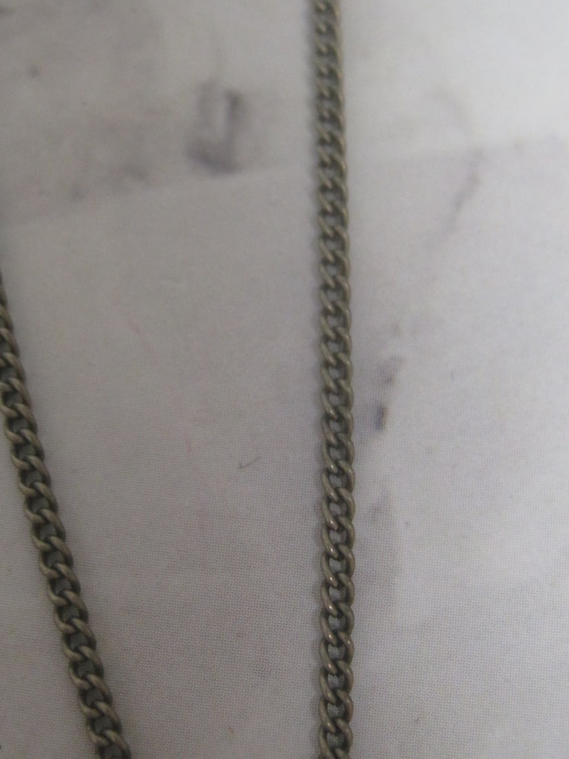 Mexican Silver Rose Pendant on 18" Chain - 4
