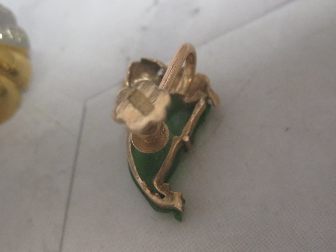 Lot of 6 14k Gold Single Earrings - 6