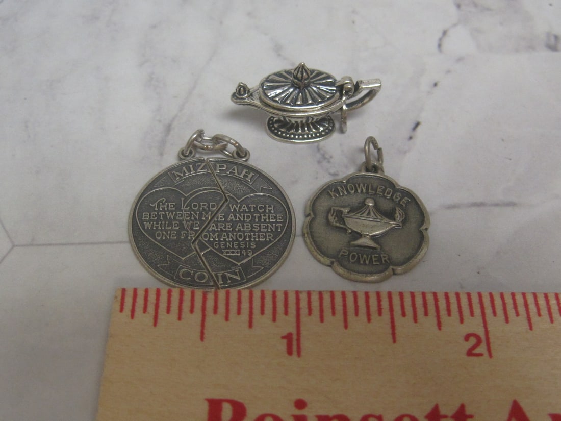 Lot of 3 Sterling Silver Charms - 5