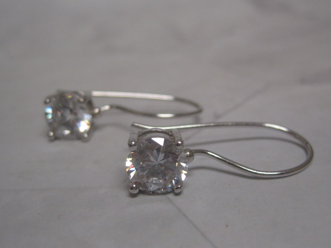 Sterling Silver CZ Earrings (1 of 3)