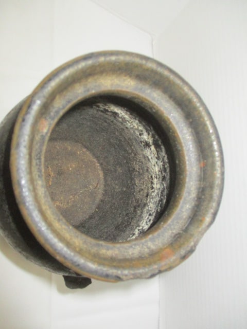 Antique Tobacco Glaze Style Turned Pottery Crock - 3