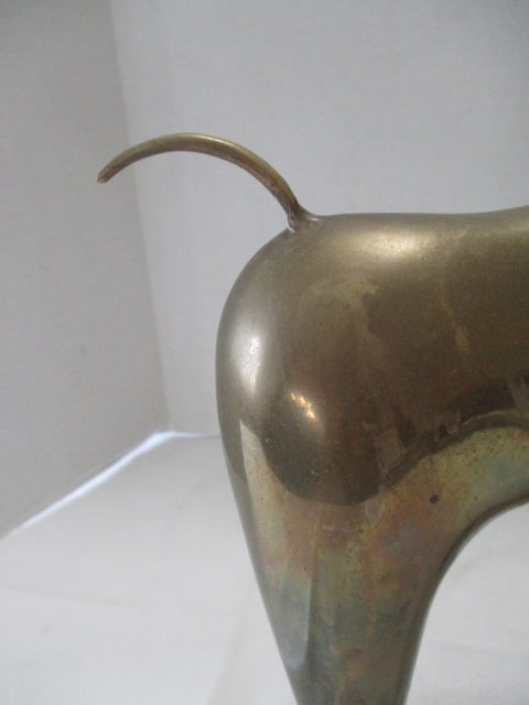 Heavy Brass Donkey Figure - 3