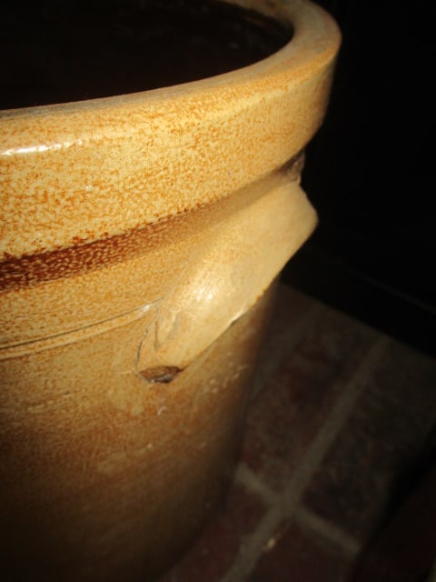 Vintage 3 Gallon Salt Glaze Stoneware Crock - 3