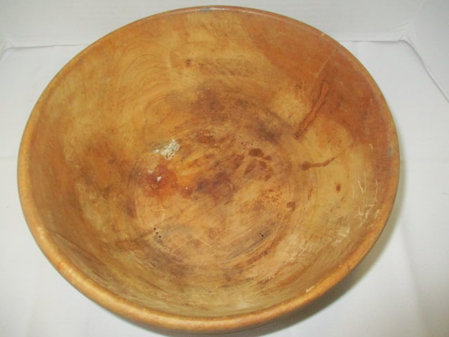 Signed 1999 Turned Round Wood Bowl - 2