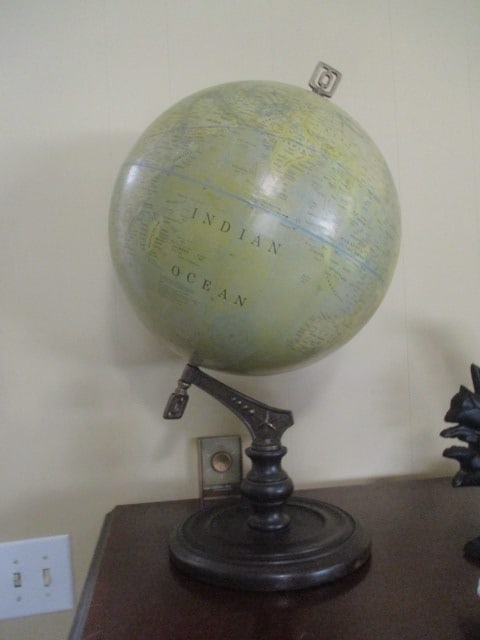 Home Goods Antique Style 15" Stand Globe