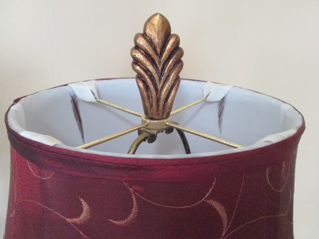 Pair of Bronzed Bouillotte Style Table Lamps - 5
