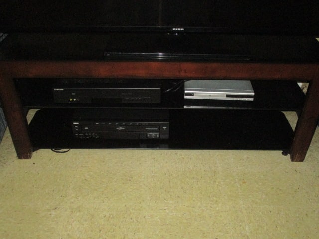 Tiered Media Stand with Three Electronic Components (1 of 4)