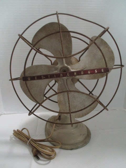 Vintage Westinghouse 10" Metal Blade Electric Fan: works, Local Pickup Only