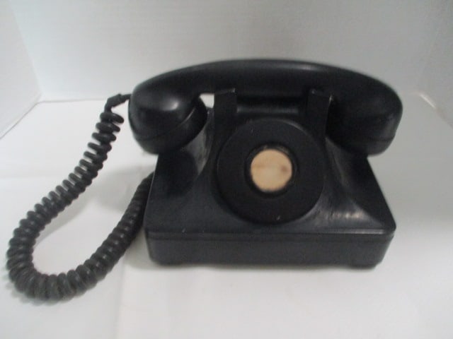 Black Bakelite Signal Corps US Army Telephone TP-6-A: .