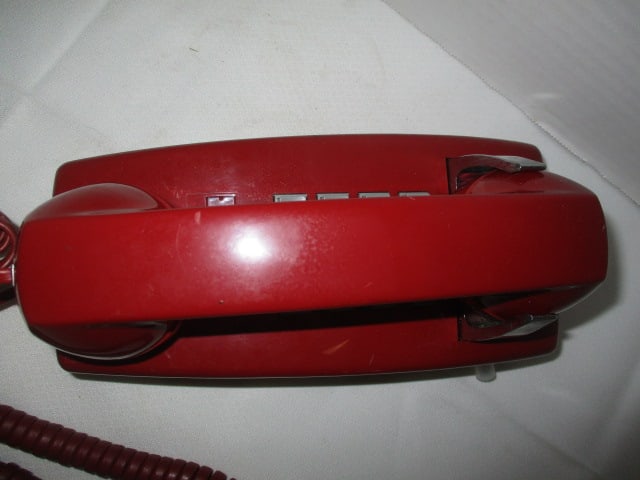 Retro Western Electric Red Wall Mount Push Button Phone - 2