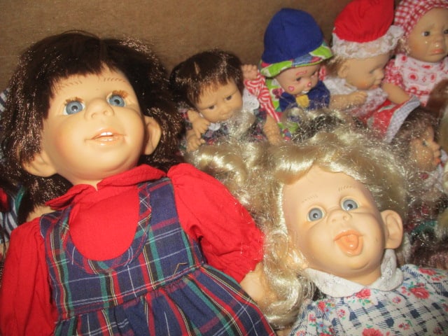 Large Collection of 1990's Gi-Go My Pals Expressions Baby Dolls - 3