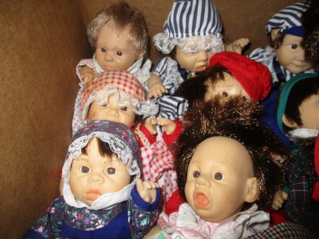 Large Collection of 1990's Gi-Go My Pals Expressions Baby Dolls - 6