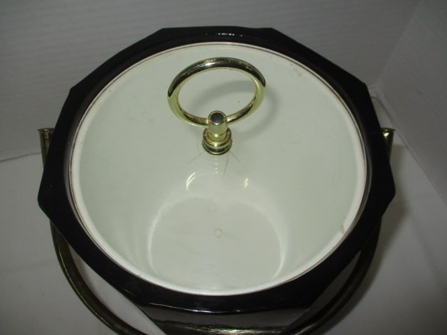 Midcentury Reg Cassini Chinoiserie Design Ice Bucket - 2