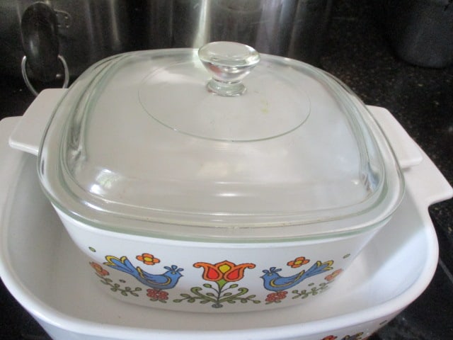 Corning Ware "Country Festival" Casserole Dishes - 3