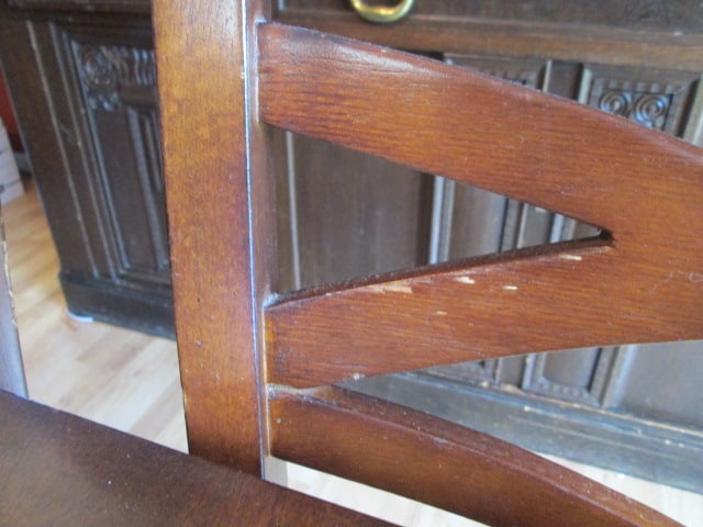 Mahogany Dining Room Table Set - 20