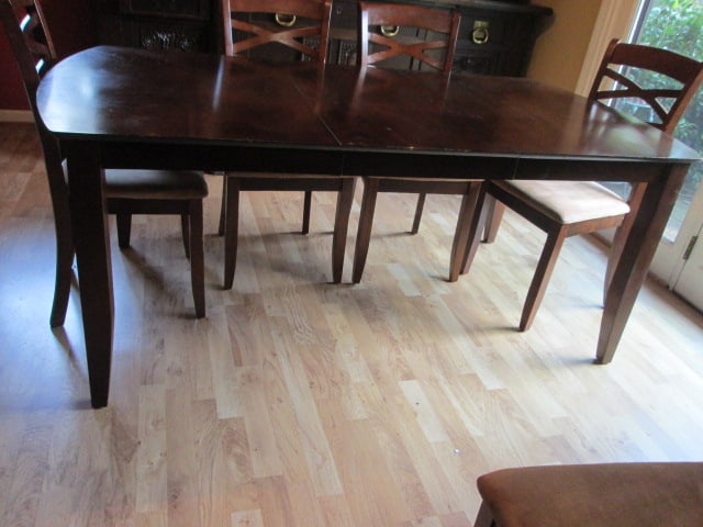 Mahogany Dining Room Table Set - 2