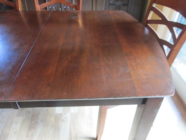 Mahogany Dining Room Table Set - 5