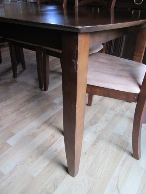 Mahogany Dining Room Table Set - 7