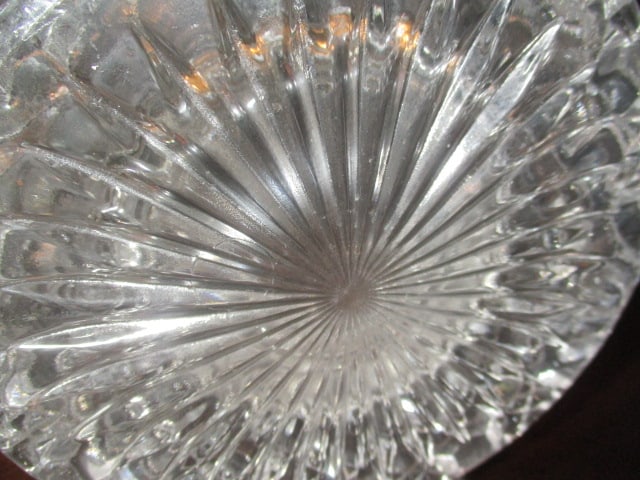 Heavy Vintage Pressed Glass Pitcher - 3