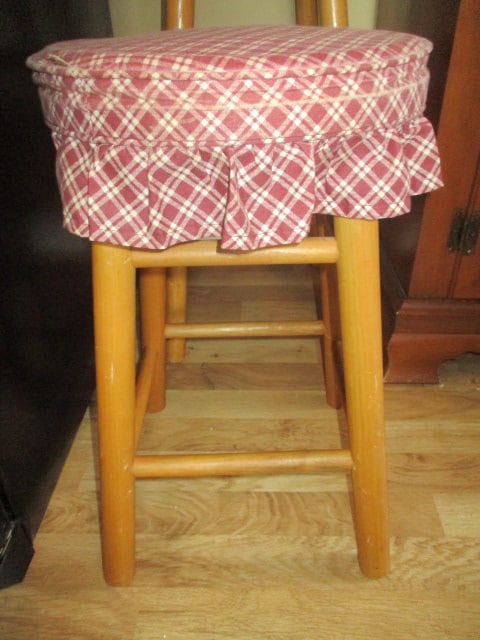 Two Wood Stools - 2