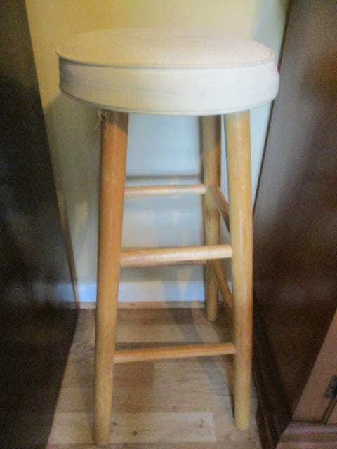 Two Wood Stools - 4