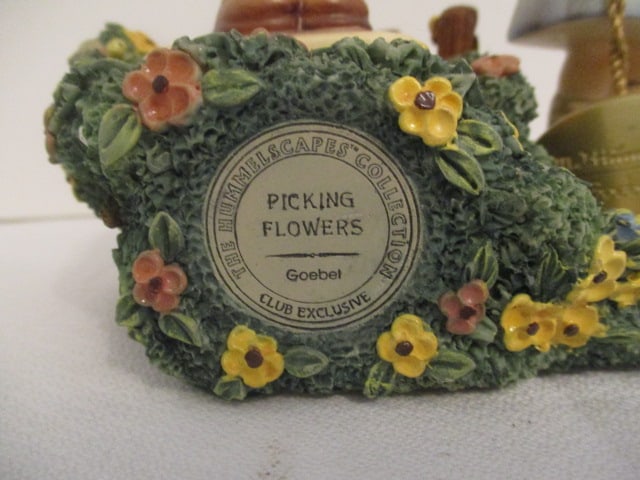 Goebel Club Exclusive The Hummelscapes Collection "Picking Flowers" Display Stand, - 2