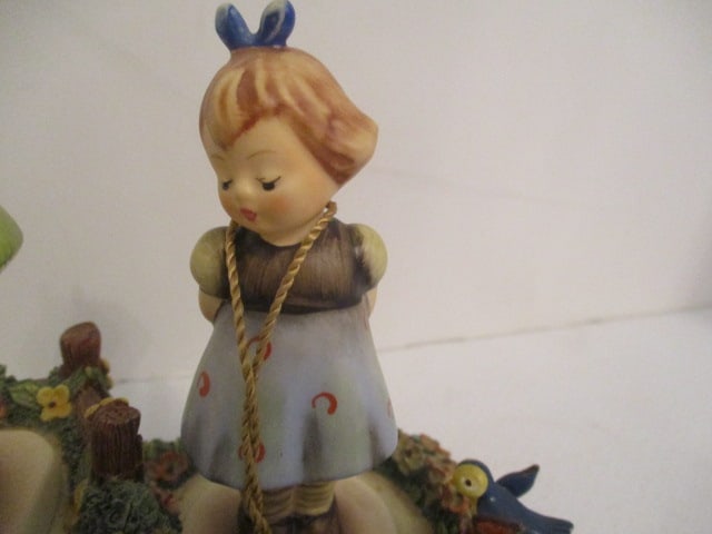 Goebel Club Exclusive The Hummelscapes Collection "Picking Flowers" Display Stand, - 3