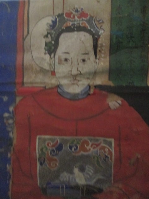 Antique Chinese Ink & Color Wash "Ancestor Portrait" Painting with Appraisal Certificate - 13