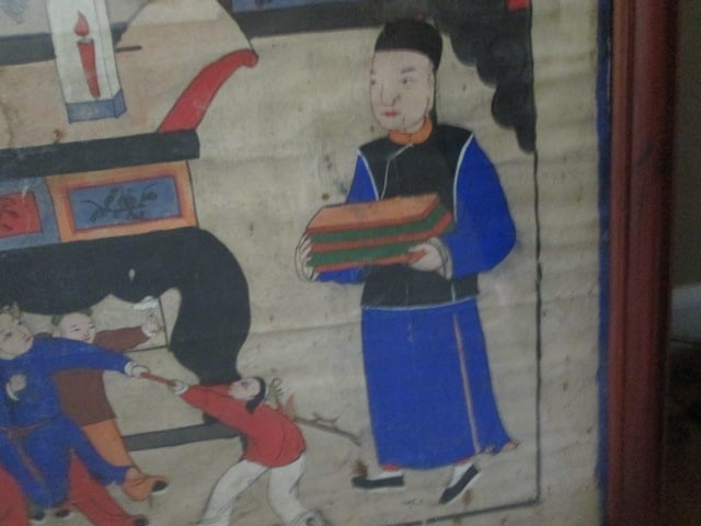 Antique Chinese Ink & Color Wash "Ancestor Portrait" Painting with Appraisal Certificate - 17
