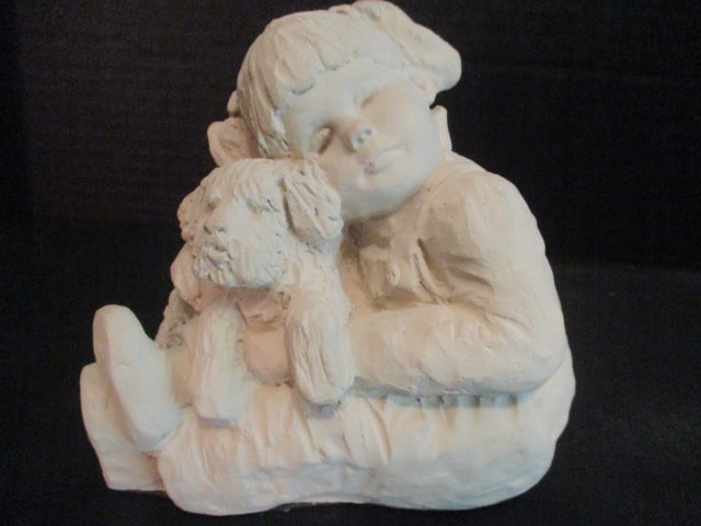 Austin Sculpture The Baby Bright Eyes Collection by Dee Crowley "Puppy Love III" Statue - 2