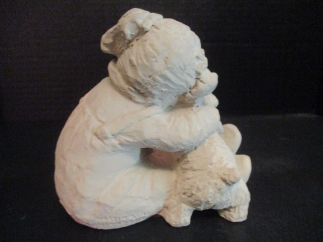 Austin Sculpture The Baby Bright Eyes Collection by Dee Crowley "Puppy Love III" Statue - 3