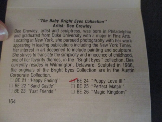 Austin Sculpture The Baby Bright Eyes Collection by Dee Crowley "Puppy Love III" Statue - 5