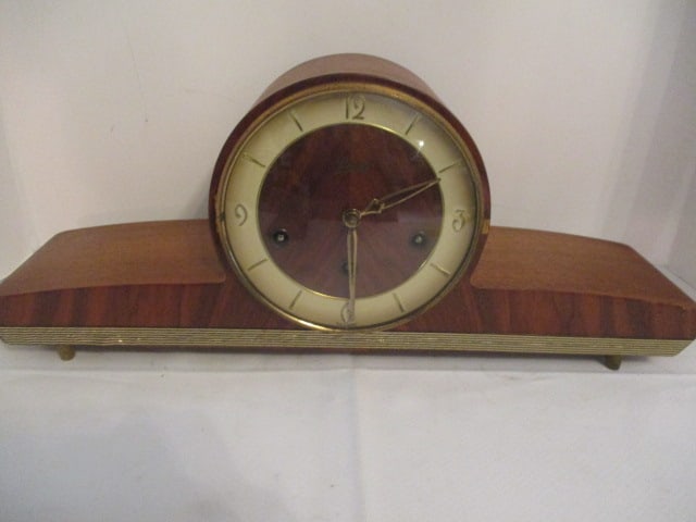Midcentury German Schatz &Sohne 7 Jewel 8 Day Mantle Clock (1 of 6)