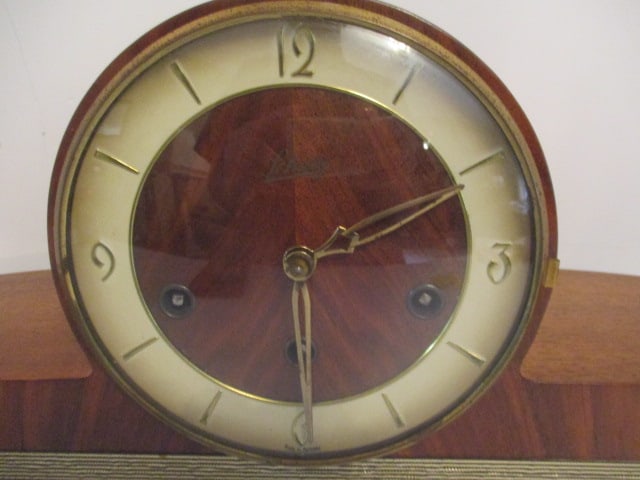 Midcentury German Schatz &Sohne 7 Jewel 8 Day Mantle Clock - 2