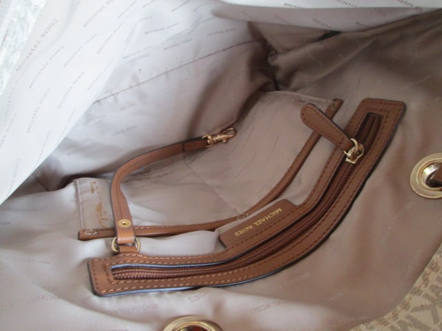 Michael Kors Tote Style "MK" Signature Purse and Leather Wallet - 11