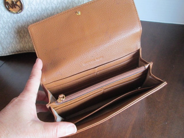 Michael Kors Tote Style "MK" Signature Purse and Leather Wallet - 4