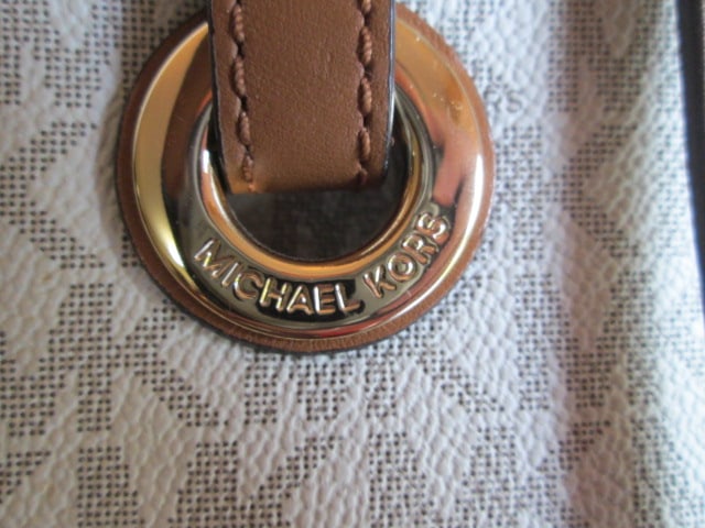 Michael Kors Tote Style "MK" Signature Purse and Leather Wallet - 9