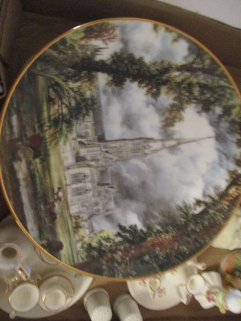 Porcelain Figurines, Miniature Tea Sets and Handpainted Plates - 2