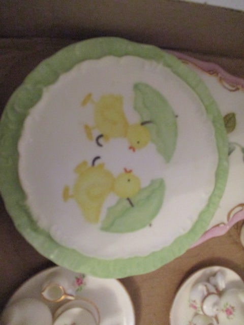 Porcelain Figurines, Miniature Tea Sets and Handpainted Plates - 3