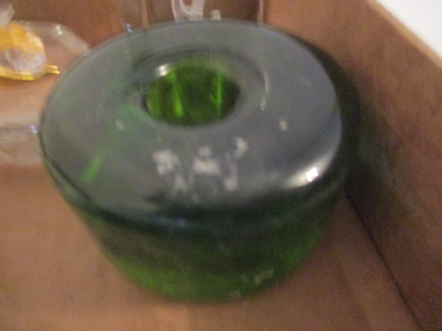 Wedgwood, Royal Worcester, Crown Trinket Boxes, Green Blenko Candle Holder and - 11