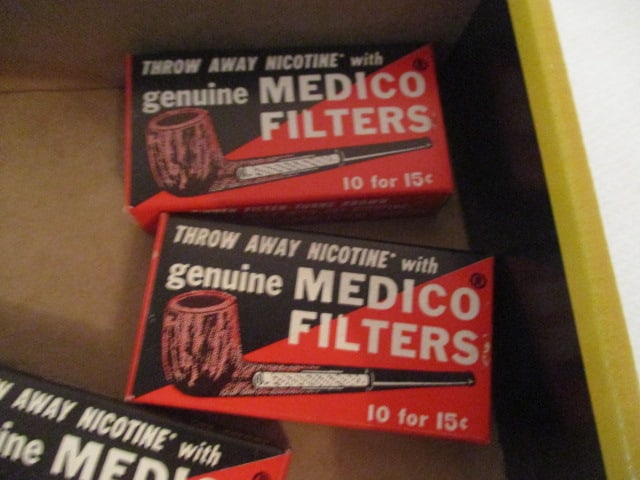 Three Kaywoodie Tobacco Pipes and Three Boxes of Medico Filters - 2