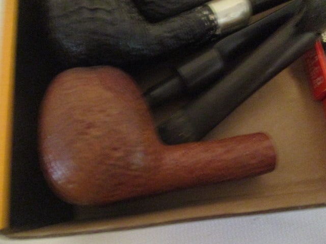 Denmark George Jensen De Luxe, Two English Pipes, Stems and Three Boxes of Medico Filters - 4