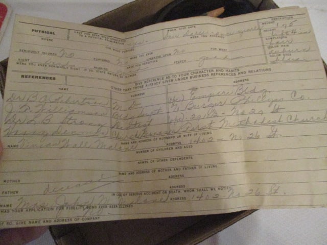 Vintage Oil Company Advertisement Items and Application for Employment - 3