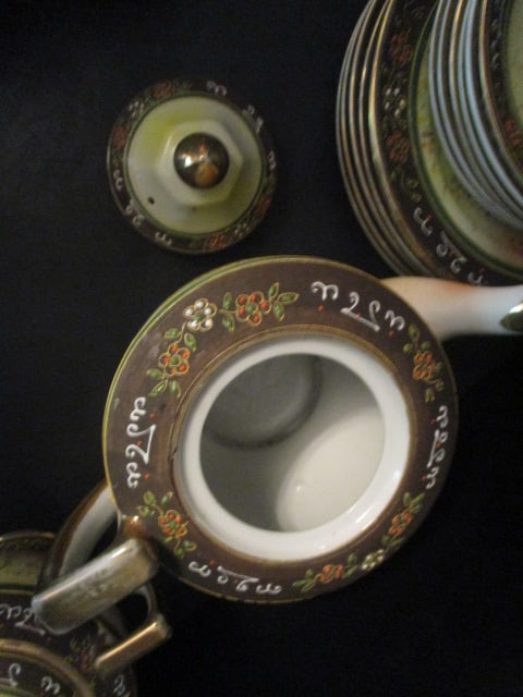 Vintage Old Nippon Dragonfly/Butterfly Japanese Porcelain Tea and Luncheaon Set - 6