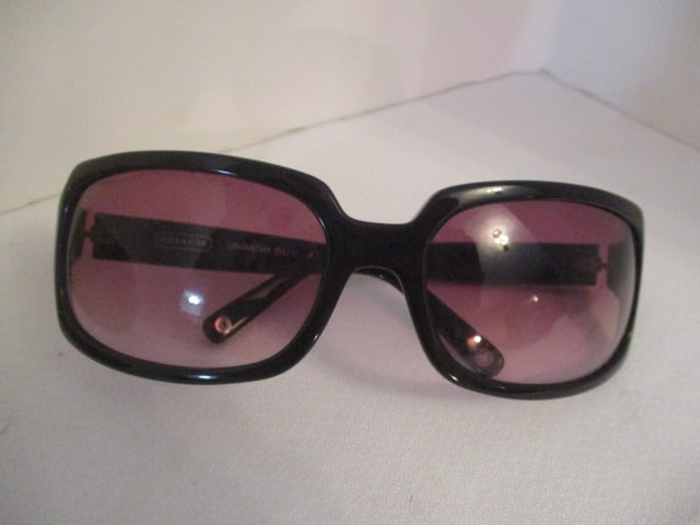 Coach "Samatha" #S425 Jet Sunglasses in Hard Coach Glass Case - 2