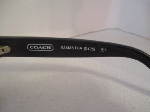 Coach "Samatha" #S425 Jet Sunglasses in Hard Coach Glass Case - 4