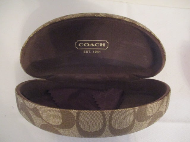 Coach "Samatha" #S425 Jet Sunglasses in Hard Coach Glass Case - 5
