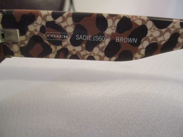 Coach "Sadie" #S607 Brown Sunglasses in Leather Coach Glass Case - 3